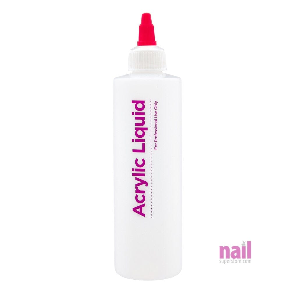 Acrylic Liquid Empty Bottle | With Twist Cap - 8 oz 610353 - The Nail Superstore