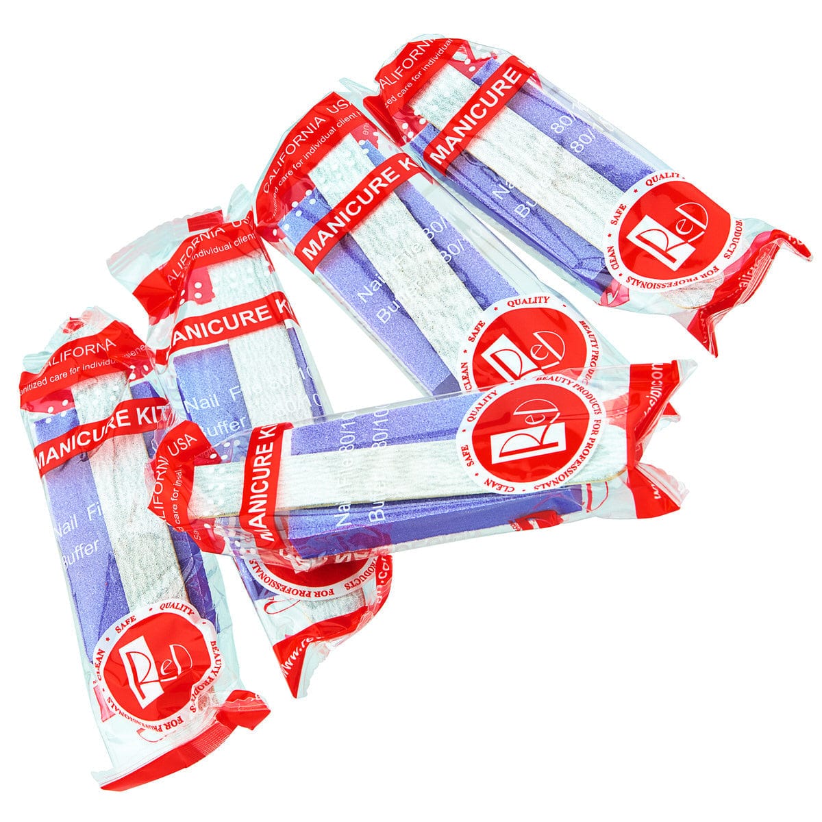 RED Nail Design Disposable Manicure Kits | Buy in Bulk & Save - 300 Kits 610373 - The Nail Superstore