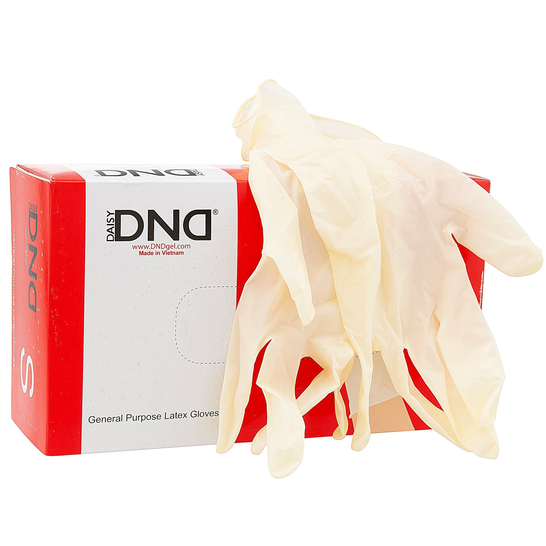 DND Premium Latex Gloves | Powder Free - Small S | The Nail Superstore