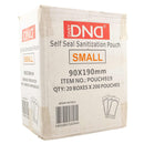 Alt Tag: DND Autoclave Sterilization Pouches | Self-Sealing - 9cm x 19cm - 200 pcs small self seal sanitization pouch 90x190mm box