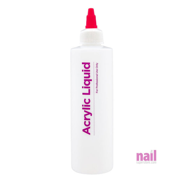 Acrylic Liquid Empty Bottle | With Twist Cap - 8 oz - The Nail Superstore