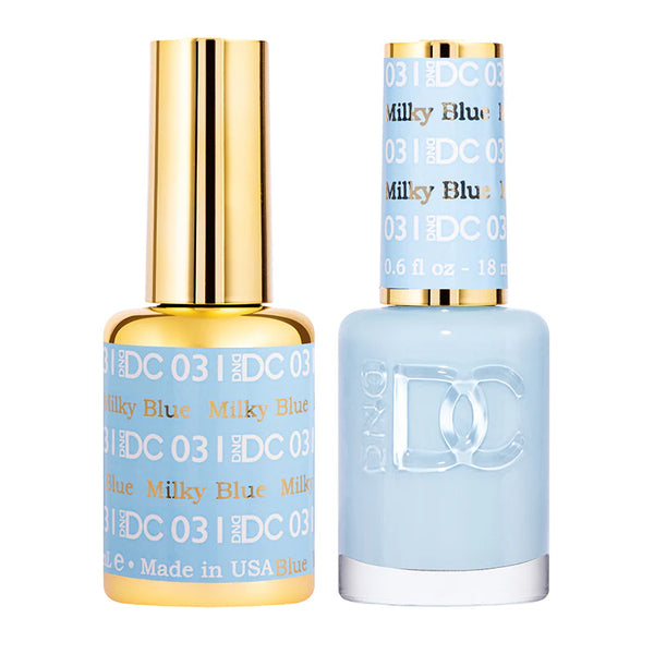 DND DC Gel Polish | Milky Blue - #031 | The Nail Superstore