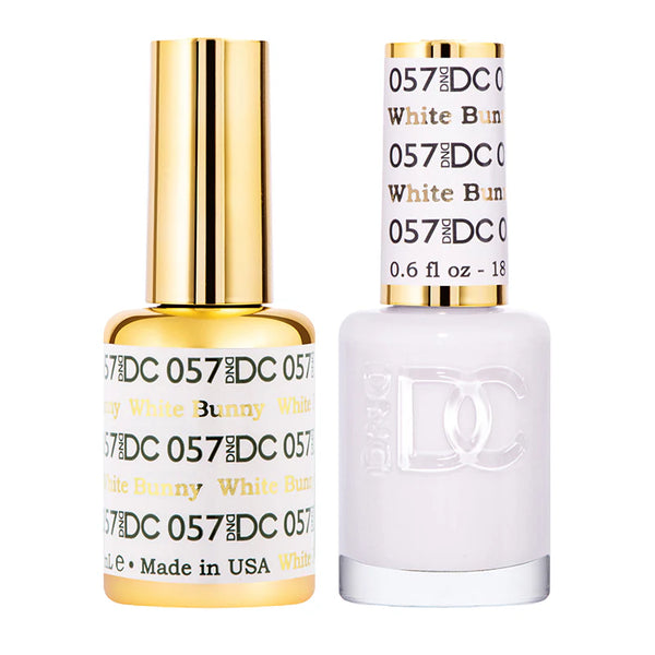 DND DC Gel Polish | White Bunny - #057 | The Nail Superstore