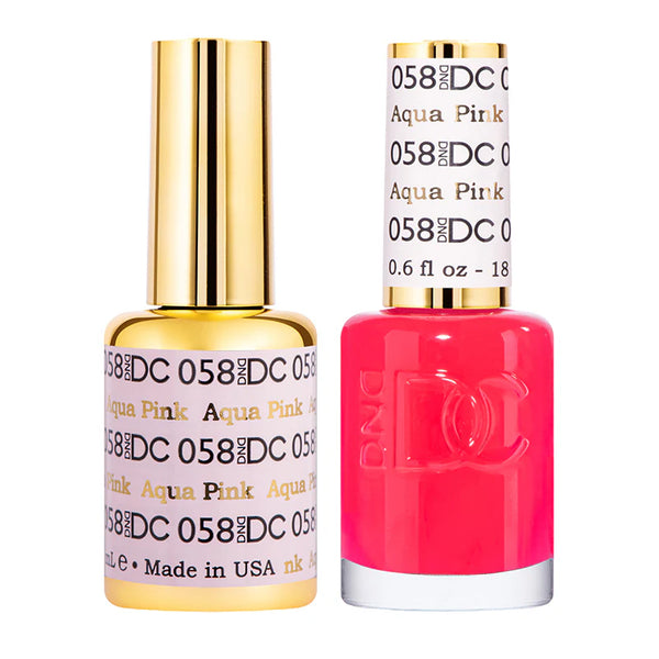 DND DC Gel Polish | Aqua Pink - #058 | The Nail Superstore