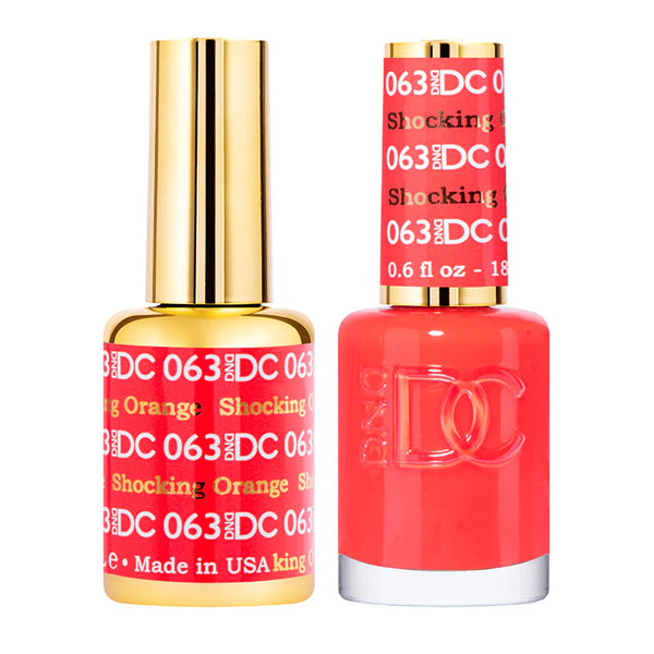 DND DC Gel Polish | Shocking Orange - #063 | The Nail Superstore