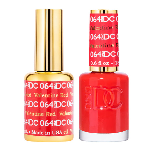 DND DC Gel Polish | Valentine Red - #064 | The Nail Superstore