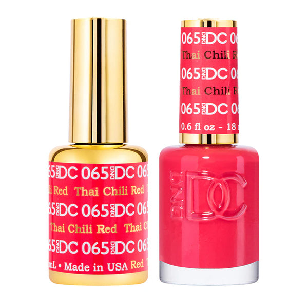 DND DC Gel Polish | Thai Chili Red - #065 | The Nail Superstore