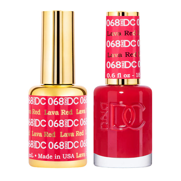 DND DC Gel Polish | Lava Red - #068 | The Nail Superstore