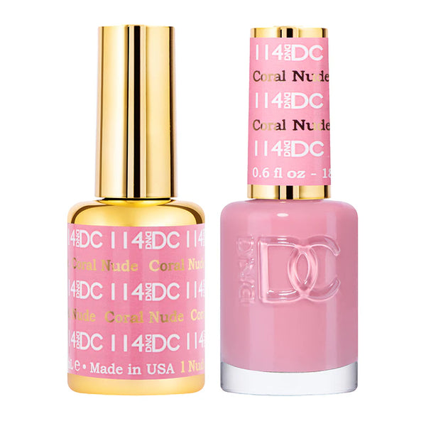 DND DC Gel Polish | Coral Nude - #114 | The Nail Superstore