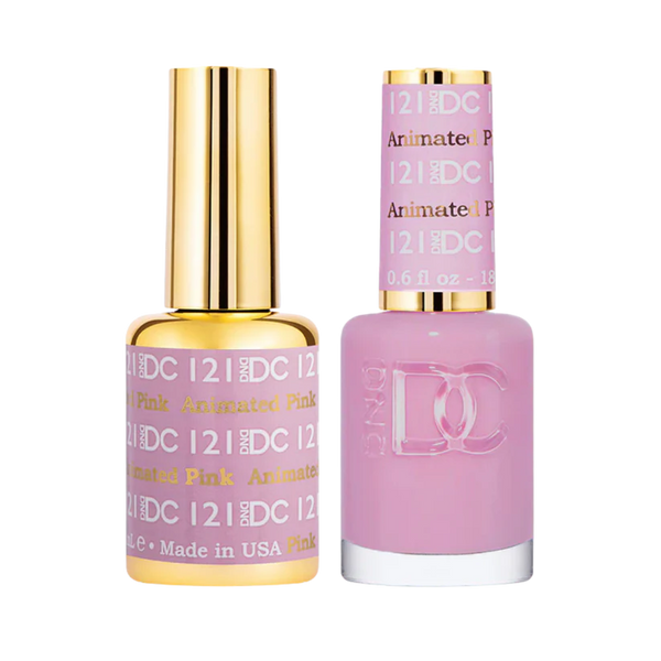 DND DC Gel Polish | Animated Pink - #121 | The Nail Superstore