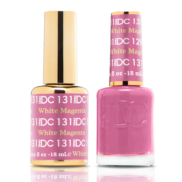 DND DC Gel Polish | White Magenta - #131 | The Nail Superstore