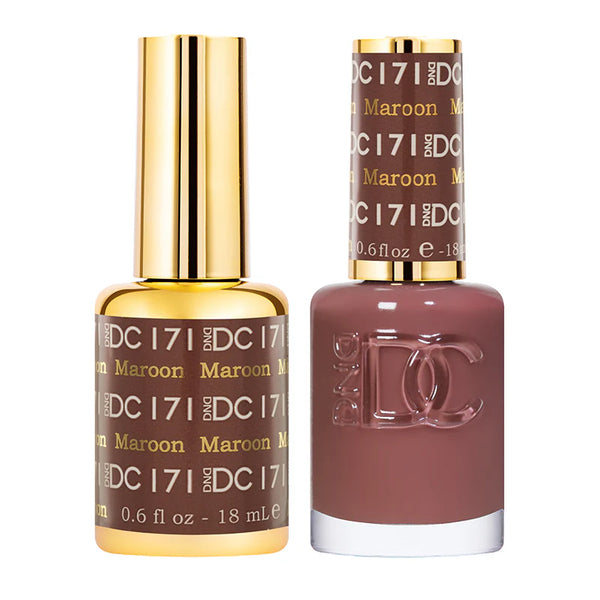 DND DC Gel Polish | Maroon - #171 | The Nail Superstore