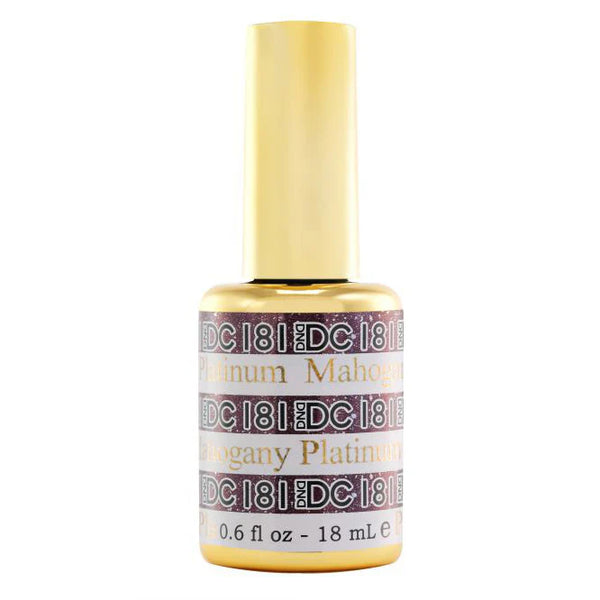 DND DC Gel Polish | Mahogany Platinum - #181 | The Nail Superstore
