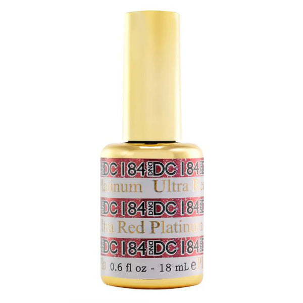 DND DC Gel Polish | Ultra Red Platinum - #184 | The Nail Superstore