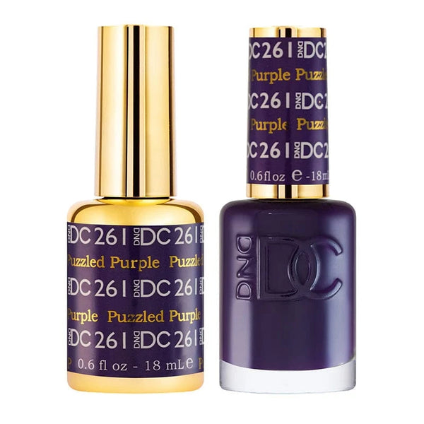 DND DC Gel Polish | Puzzled Purple - #261 | The Nail Superstore