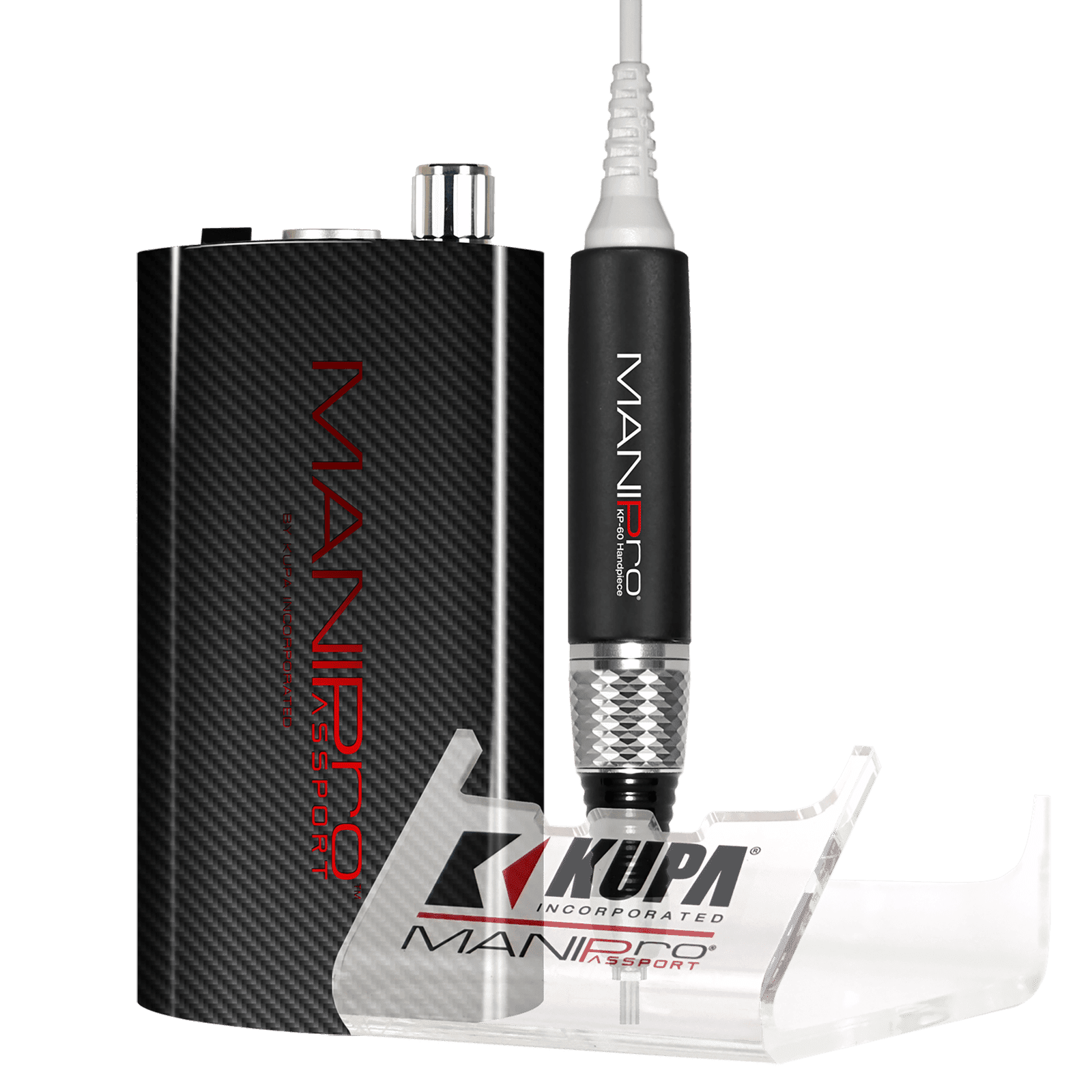 Kupa ManiPro Passport Nail Drill - Professional Electric Nail File | KP-60 - Charcoal