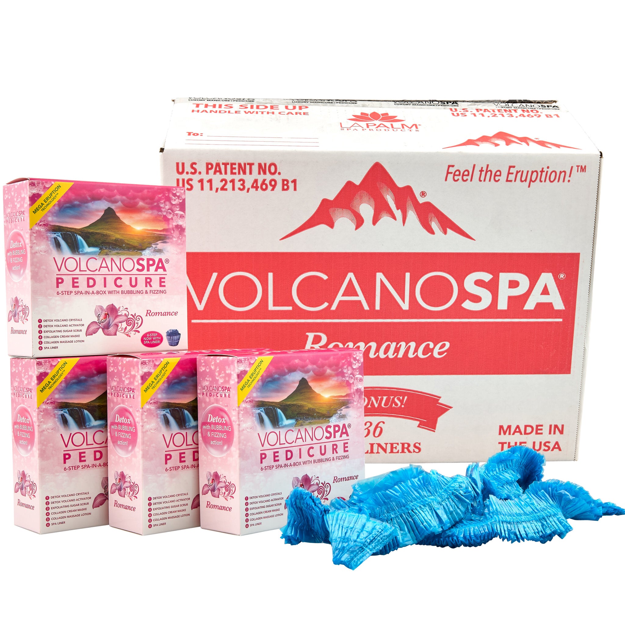 La Palm - Volcano Spa Pedicure Kit | Romance - 6 step - The Nail Superstore