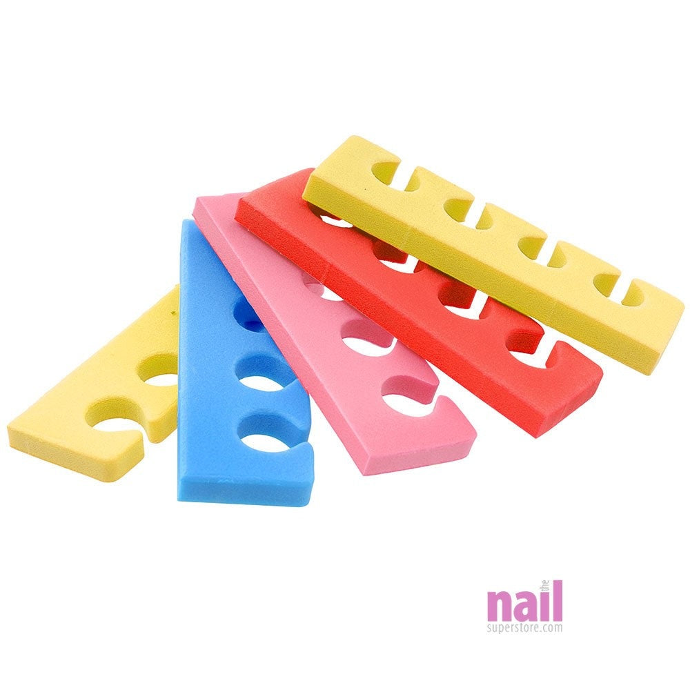 Pedicure Toe Separators *1000 PAIRS* | Mixed Colors - Comfortable Fit - Durable - Case - The Nail Superstore