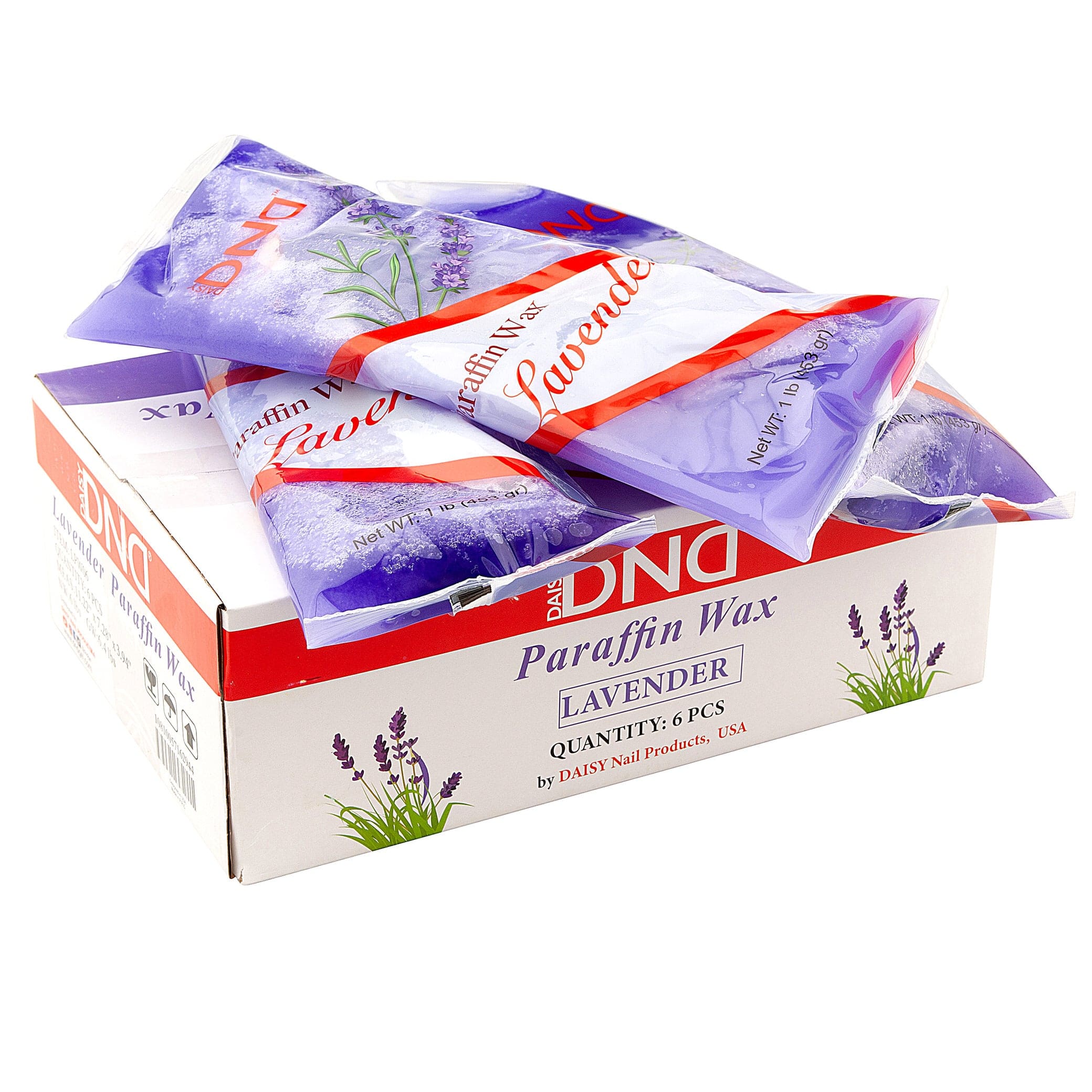 DND Premium Paraffin  Wax | Lavender Scent - 6 lbs 310045 - The Nail Superstore