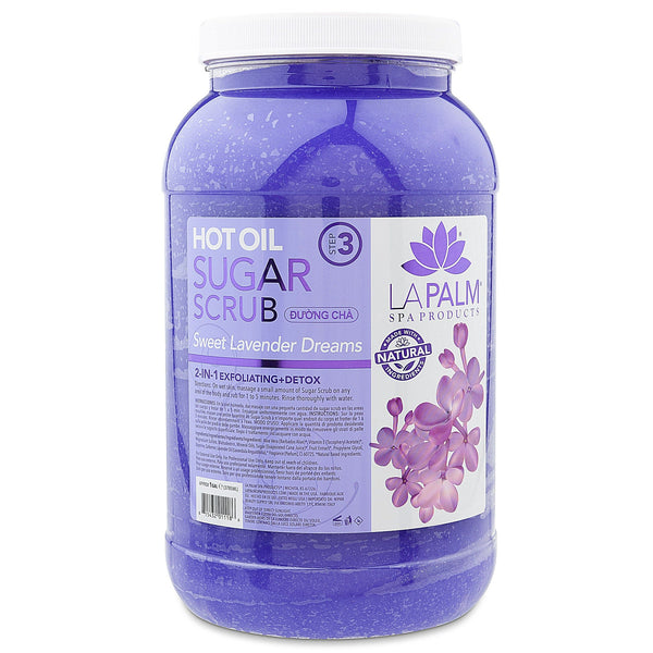 La Palm -  Hot Oil Sugar Scrub | Lavender Purple - Gallon 340475 - The Nail Superstore