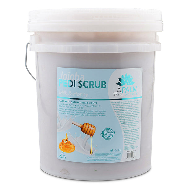 LaPalm Jojoba Pedi Scrub Milk & Honey 5-Gallon Bucket