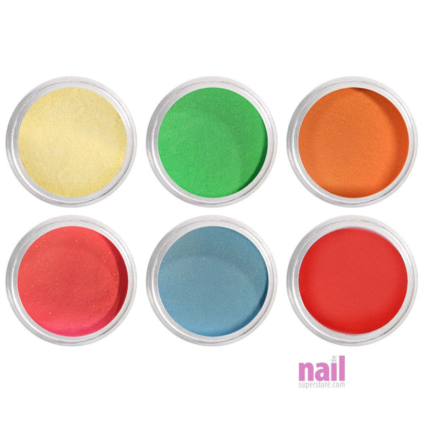 Artisan EZ Dipper Colored Acrylic Nail Dipping Powder 6 pcs | Sugar Rainbow Collection - 6 x 0.5 oz