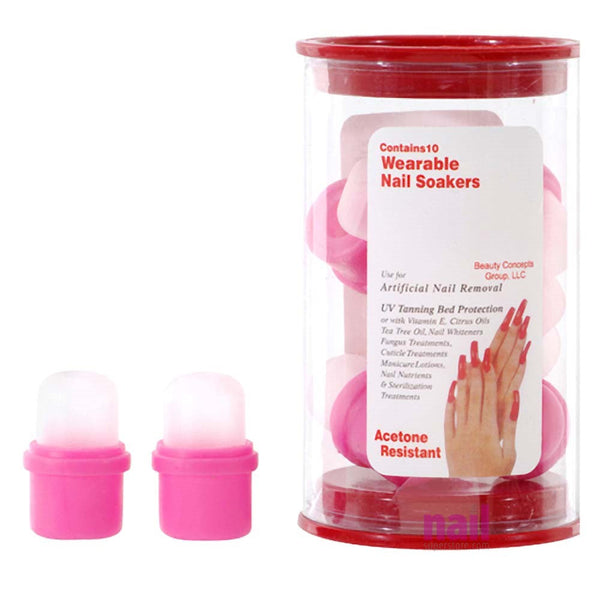 Nail Soaker Removers | Soak Off Acrylic, Gel, Polish, Nail Wrap - 10 pieces