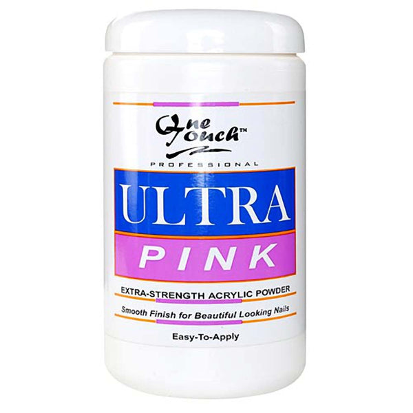 OneTouch Acrylic Nail Powder | Superior Strength - Amazing Retention - Translucent Pink - 24 oz 110005 - The Nail Superstore