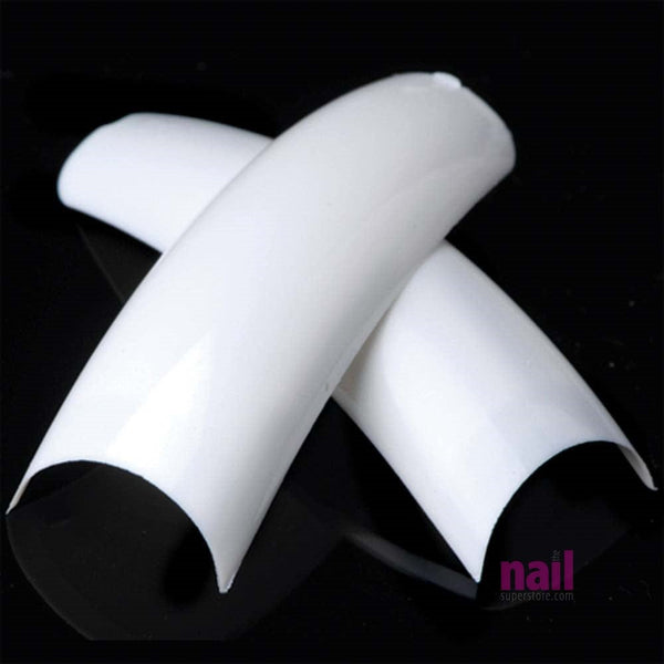 French White Nail Tip | Perfect Smile Line - Perfect Pink & White Nails - Size #1 - 50 pieces 110110 - The Nail Superstore
