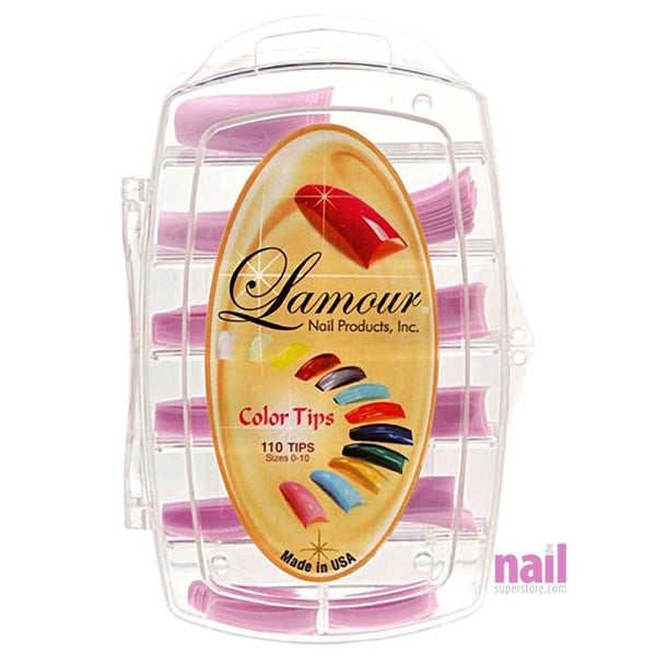 Lamour Colored Nail Tips | Violet - L07 - Box of 100 tips 110236 - The Nail Superstore