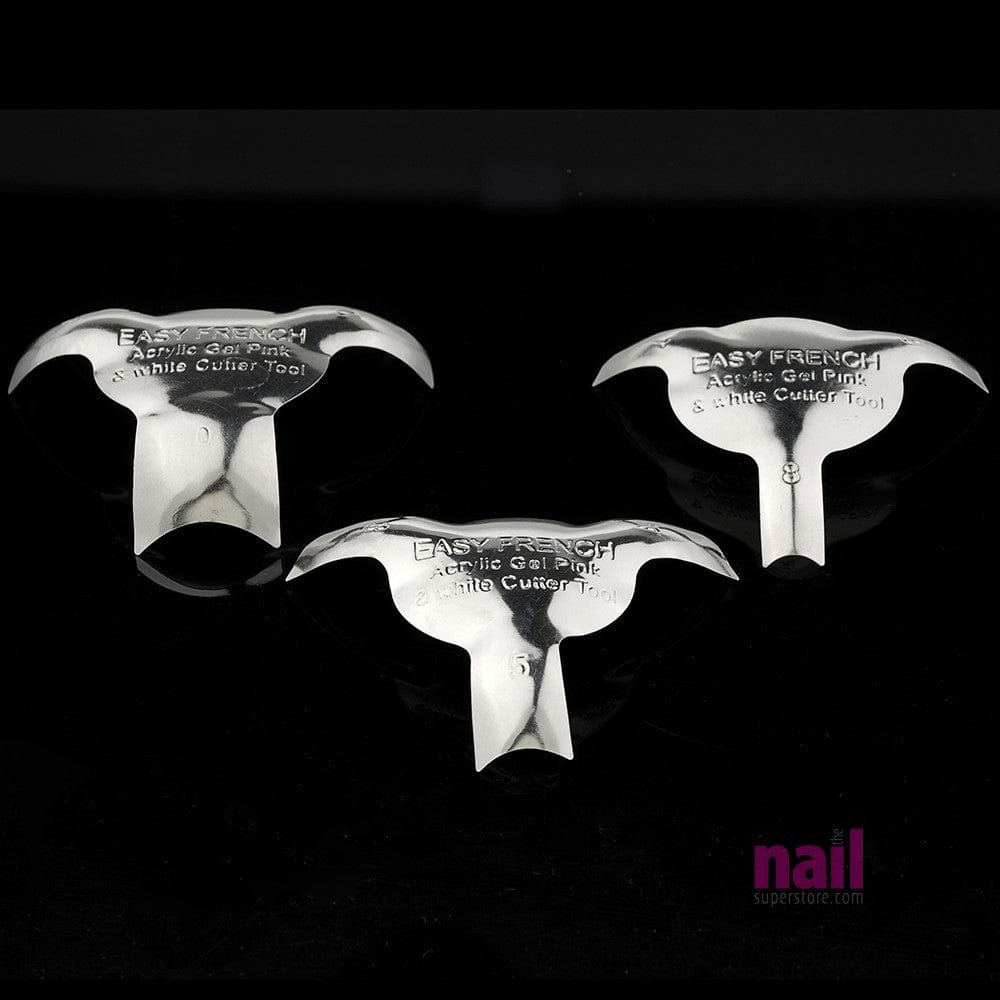 ProTool EZ French Pink & White Acrylic Nail Cutter Tool | Deep C Smile Trio - Set of 3 110284 - The Nail Superstore