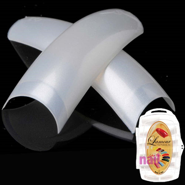 White Pearl Nail Tips | Size #0 - #10 - Box of 100 tips 110319 - The Nail Superstore
