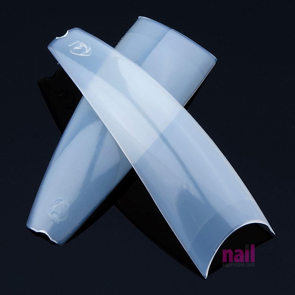 Lamour Coffin Nail Tips | Edgy Square Shape - Natural Color - Box 100 tips 110332 - The Nail Superstore