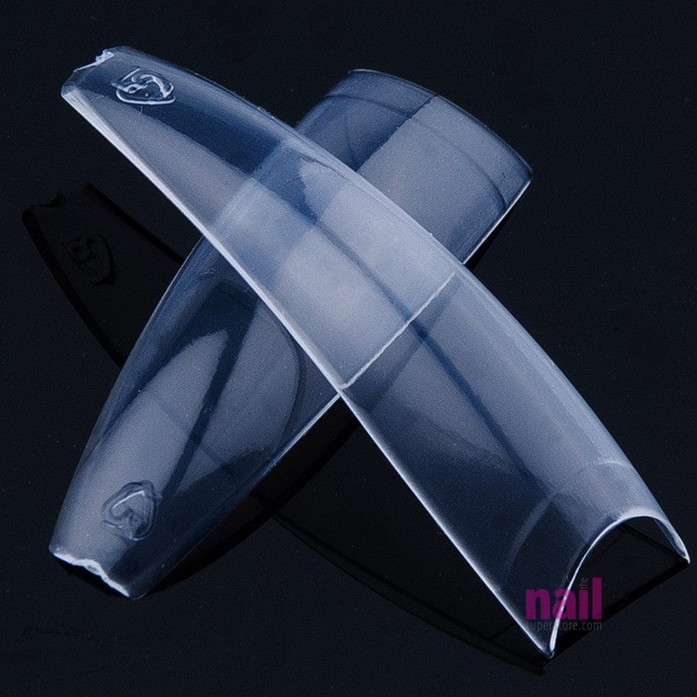 Lamour Coffin Nail Tips | Edgy Square Shape - Clear Color - Box 100 tips 110333 - The Nail Superstore