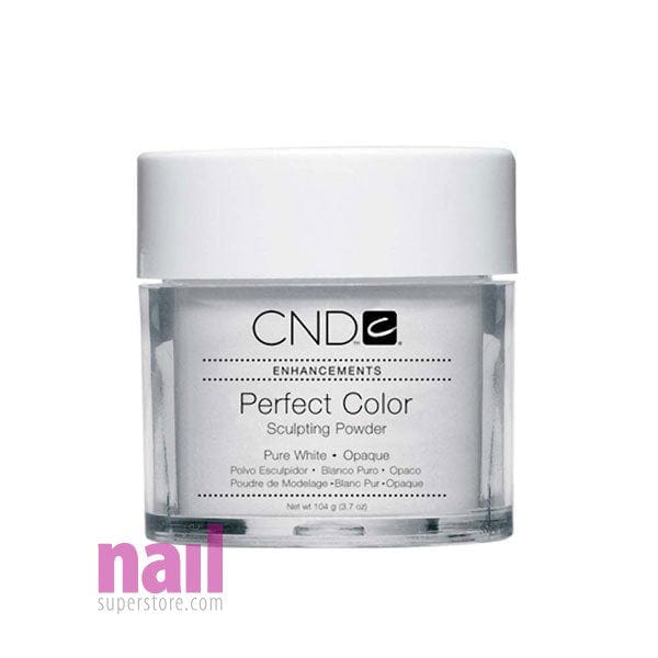 CND Perfect Color Acrylic Nail Powder | White - 3.7 oz 110605 - The Nail Superstore
