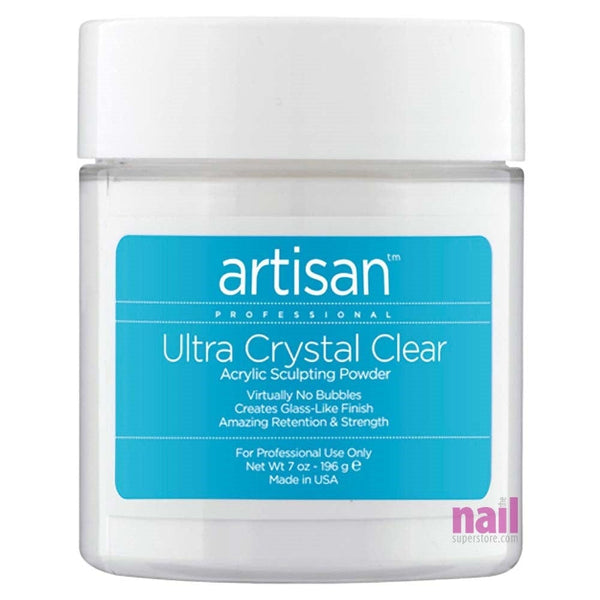 Artisan Acrylic Nail Powder | Smoothest - Fastest Application - Ultra Crystal Clear - 7 oz 119002 - The Nail Superstore