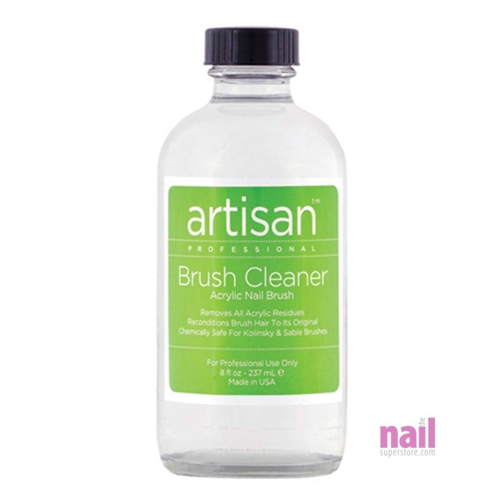 Artisan Nail Brush Cleaner | Quickly Removes Acrylic, Gel Residue & Build Up - 8 oz 119005 - The Nail Superstore