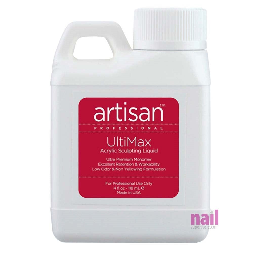 Artisan UltiMax Acrylic Nail Liquid | Low Odor - Easy Workability - 4 oz 119018 - The Nail Superstore