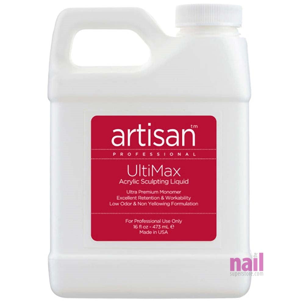 Artisan UltiMax Acrylic Nail Liquid | Self Level - Fast Setting - 16 oz 119019 - The Nail Superstore