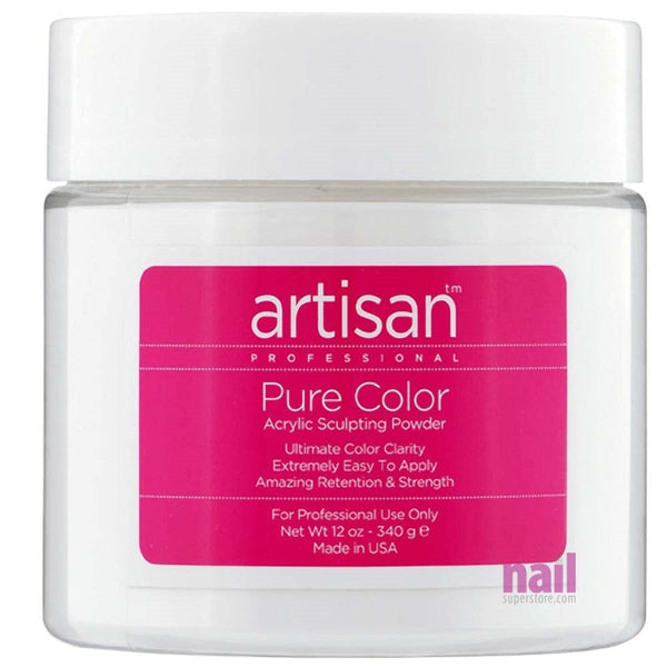 Artisan Acrylic Nail Powder | Brilliant White Color - Non Yellow Formula - 12 oz 119026 - The Nail Superstore