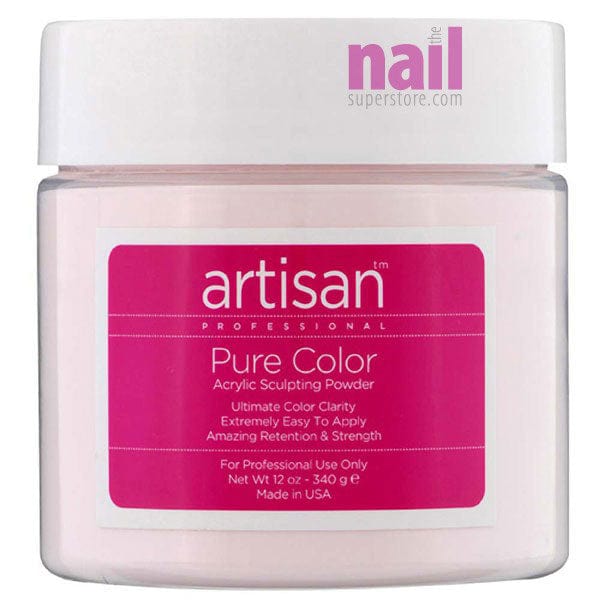 Artisan Acrylic Nail Powder | Soft Pink Color - Virtually No Bubble - 12 oz 119031 - The Nail Superstore