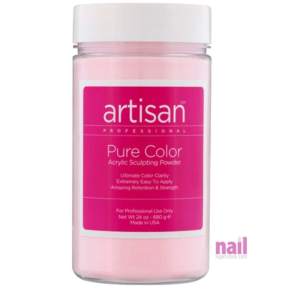Artisan Acrylic Nail Powder | Brilliant Pink Color - Superior Color Clarity - 24 oz 119037 - The Nail Superstore