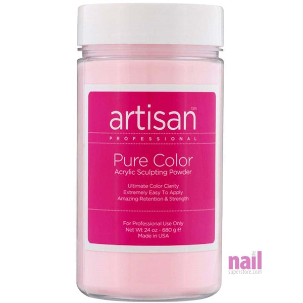Artisan Acrylic Nail Powder | Brilliant Pink Color - Superior Color Clarity - 24 oz 119037 - The Nail Superstore