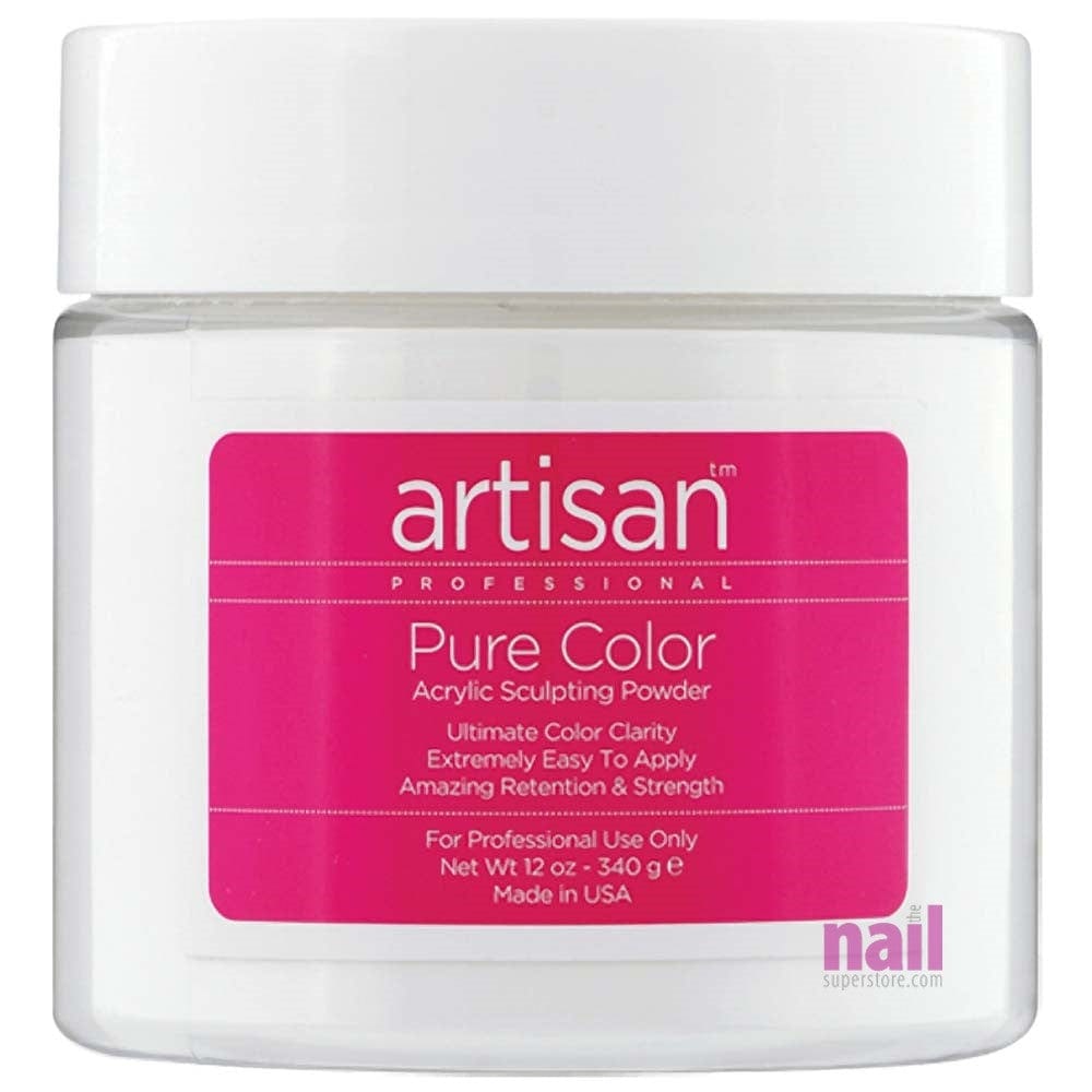 Artisan Acrylic Nail Powder | Premium White Color - Self Leveling - 12 oz 119052 - The Nail Superstore