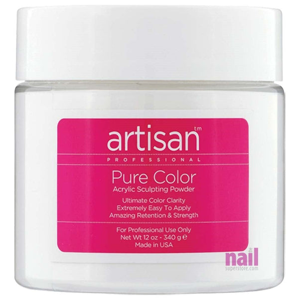 Artisan Acrylic Nail Powder | Premium White Color - Self Leveling - 12 oz 119052 - The Nail Superstore