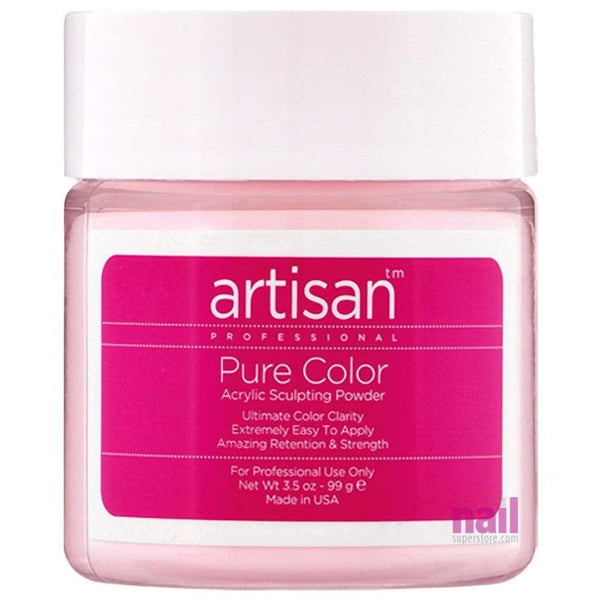 Artisan Acrylic Nail Powder | Virtually Bubble Free - Premium Pink - 3.5 oz 119055 - The Nail Superstore