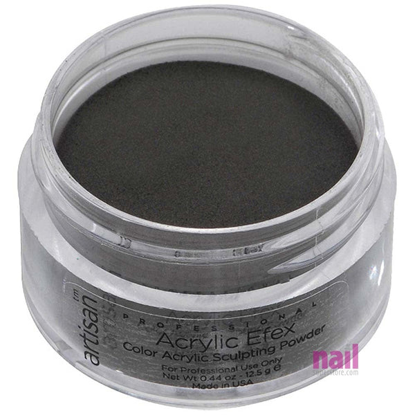 Artisan Colored Acrylic Nail Powder | Professional Size - True Black - 0.88 oz 119143 - The Nail Superstore