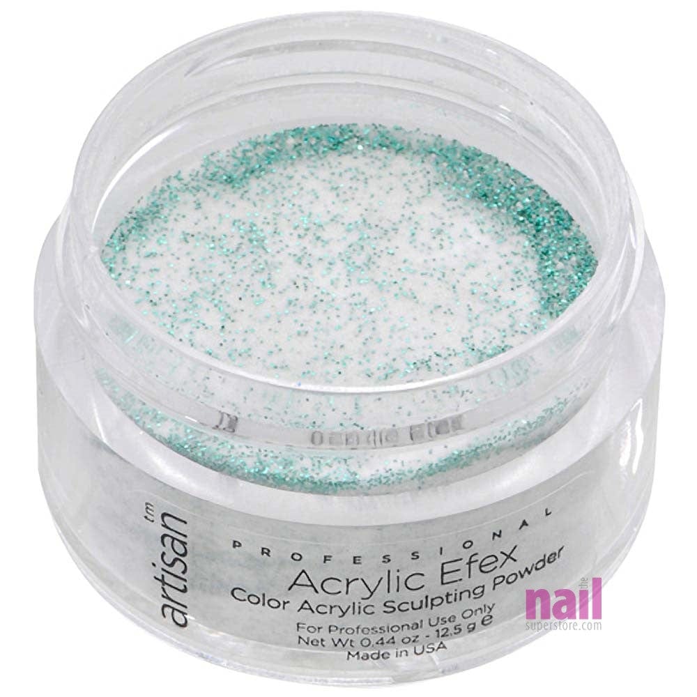 Artisan Colored Acrylic Nail Powder | Professional Size - Green Glitters - 0.88 oz 119159 - The Nail Superstore