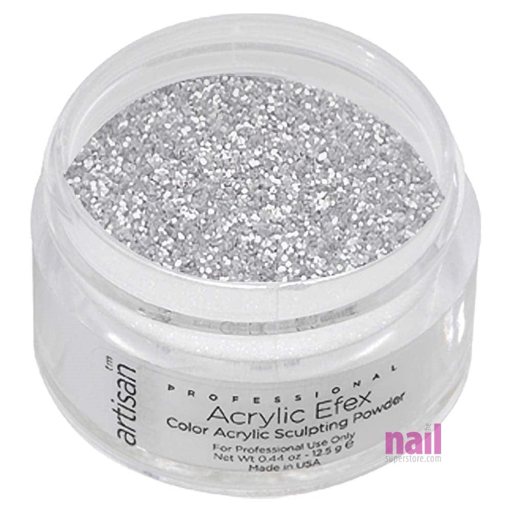 Artisan Colored Acrylic Nail Powder | Professional Size - Silver Shimmer - 0.88 oz 119195 - The Nail Superstore