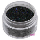 Artisan Colored Acrylic Nail Powder | Professional Size - Holographic Black Glitter - 0.88 oz 119196 - The Nail Superstore